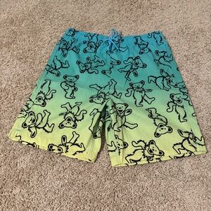 Grateful Dead Dancing Bears Swim Trunks Shorts Men Small Mesh Lined New In Bag